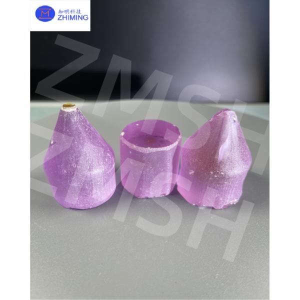 Granate de aluminio ytrium YAG cultivado en laboratorio cortado en forma libre Sapphire morado Cristal de piedra preciosa Material Dope Iones de neodimio