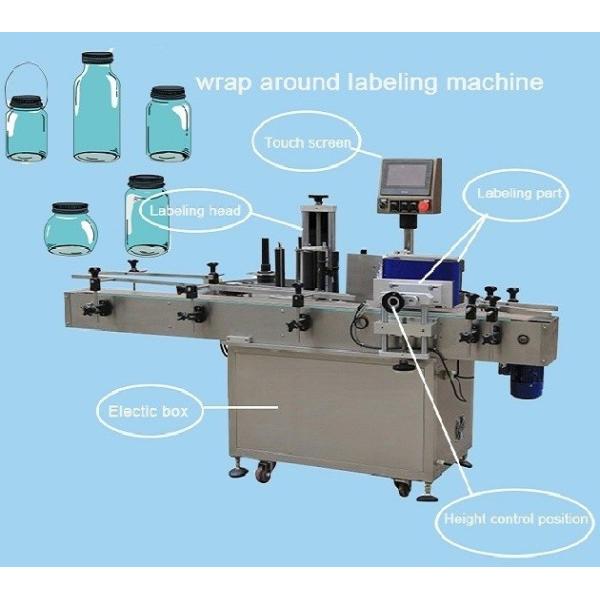 SS304 Automatic Self Adhesive Wrap Labeling Machine Reliable And Accurate