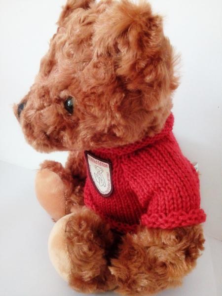 Plush Teddy Bear Gray Stuffed Toy With RED Cloth Cool Item Hot Model Animal FOR KIDS Children christmas Present New
