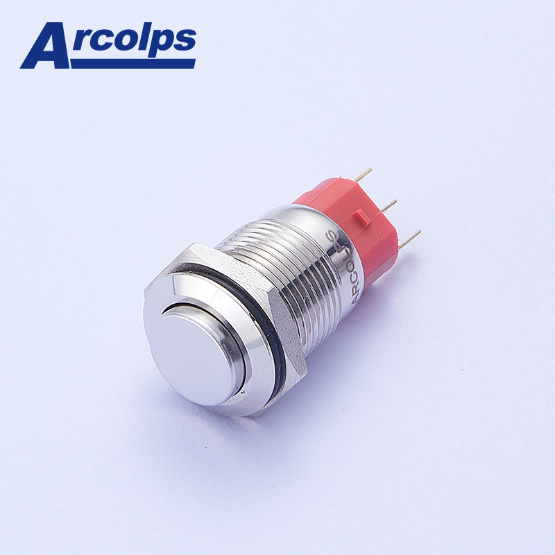 1NO1NC 2NO2NC High Current Push Button Switch IP67 LED On Off Switch