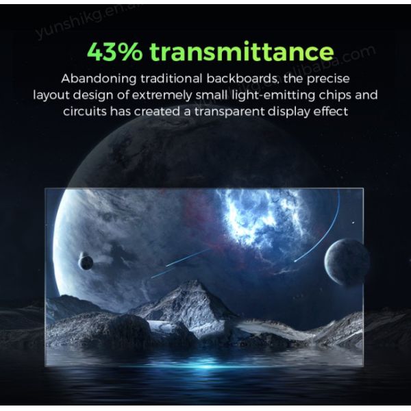 55  Inch LG Transparent Display Self-luminous Automatic Door Video Wall Advertising Display