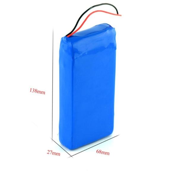 9000mah 18650 Lithium Ion Battery Packs , 7.4 V Rechargeable Lithium Ion Battery