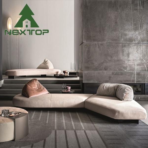 OEM ODM Hotel Lobby Living Room Reception Shaped Corner Sofa Set