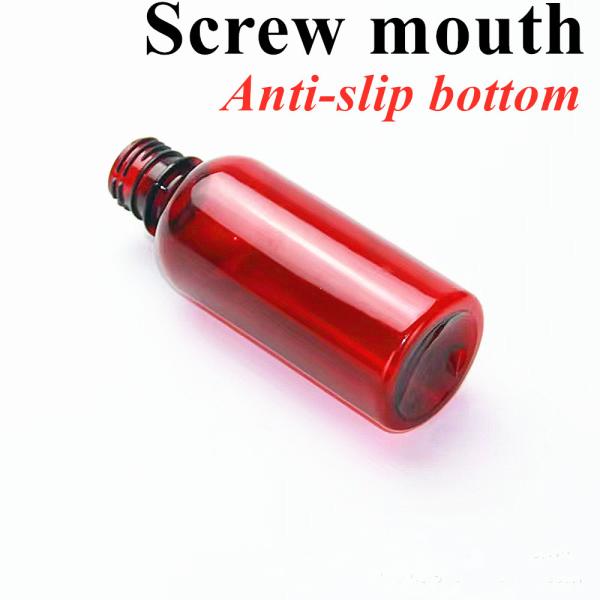 3oz 4oz 5oz Empty Round Plastic Syrup Bottle Medicine use Pet Medical Package Cough Syrup Bottle with screw cap