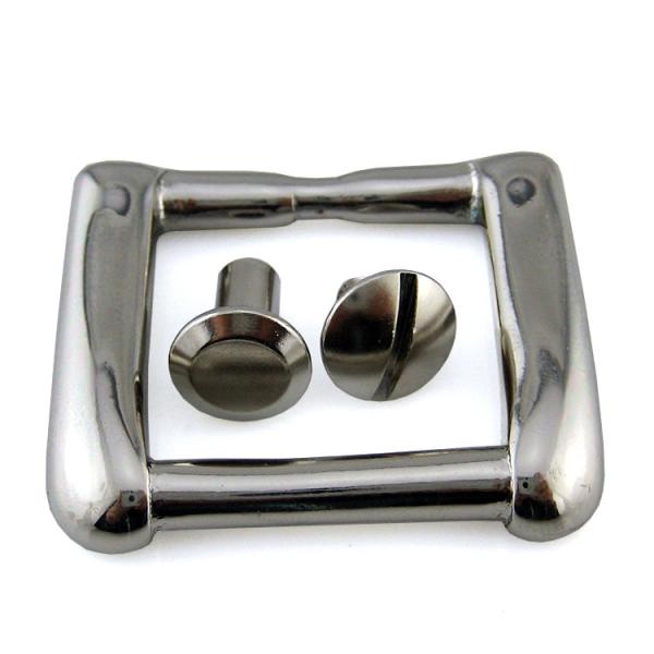 Cinturão de couro de latão antico Rivets de parafuso cabeça plana substituível personalizado