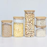 Bouteilles en verre à haute teneur en borosilicate 300 ml Bouteilles de cuisine avec bouchon de liège de garde-manger