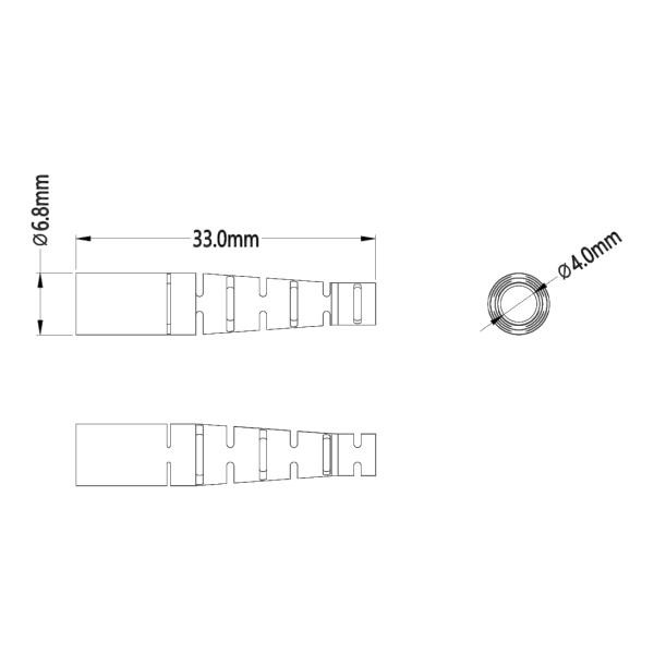 12 гибкий провод полярности b Aqua кабеля мультимодных 50/125 3.0mm LSZH хобота ядра MPO