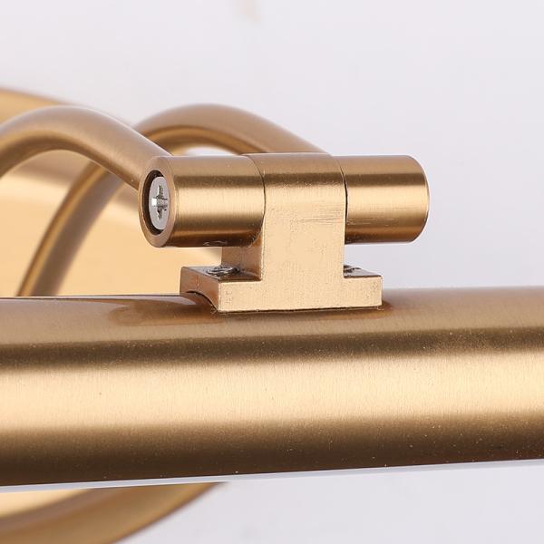 European Led Mirror Lamp Golden Bathroom Cosmetic Wall Light Stainless Steel Vanity Cabinet Lighting(WH-MR-04)