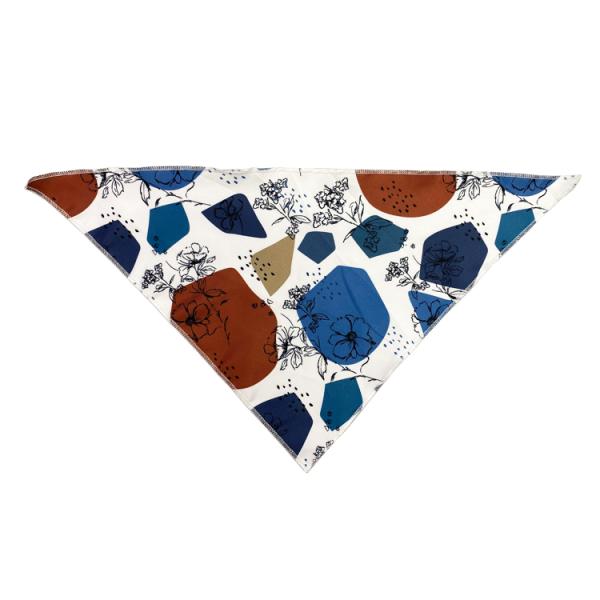 Стиль цветка персонализировал воротник Bandana любимца ткани Tc Bandana любимца