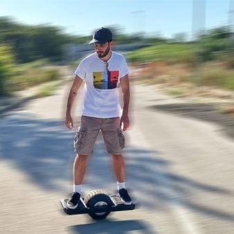 polegada 7Ah 21.5m/H 30 35km da prancha 12 de 1500w Onewheel