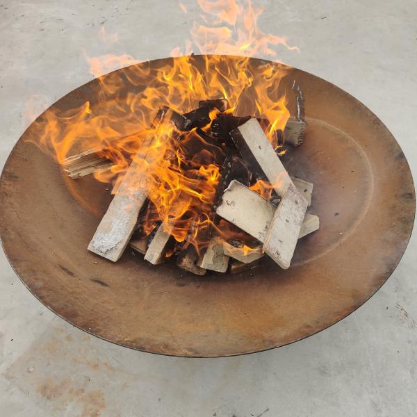 Grande poço de aço sem fumaça decorativo 2mm do fogo dos poços 100cm Corten do fogo densamente