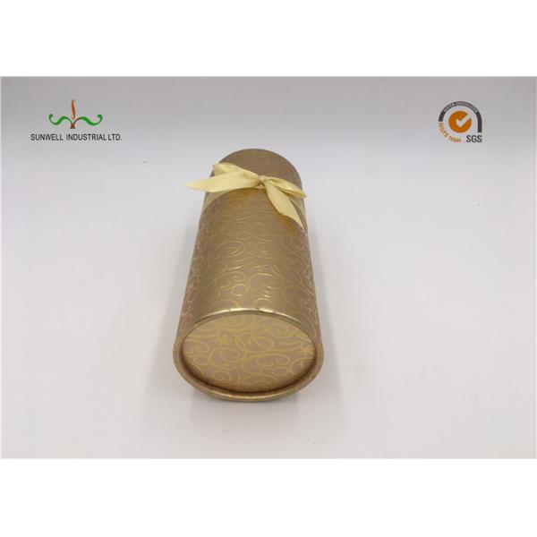 Recycled Cylindrical Cardboard Tubes / Brown Kraft Paper Tube Packaging