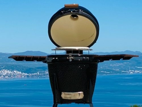 Гриль Kamado небольшого БАРБЕКЮ угля SES оранжевого керамический