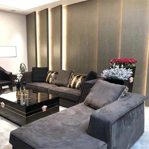 Solid Wood Chesterfield Sofa Set Leather 1.25x0.75m Luxury Living Room Furniture Sets