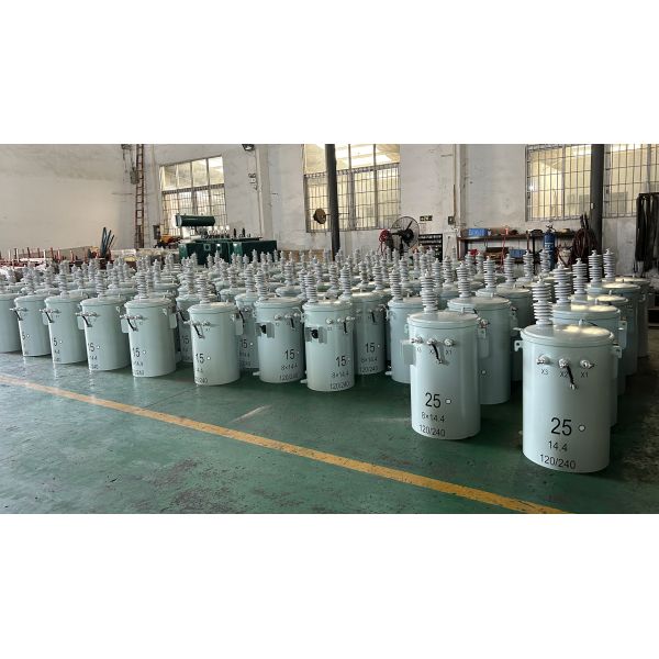 15kva Pole Mounted Transformer 13.8kv To 120v Oil Immersed Power Transformer CSA C2.2-06 Standard cUL Certified