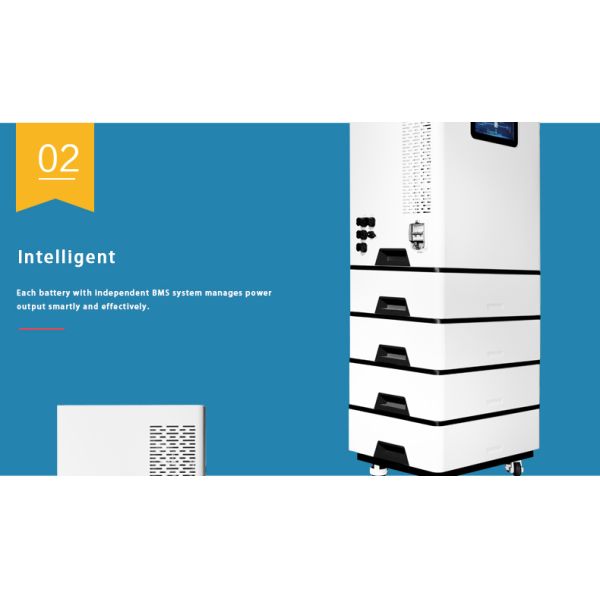 Pinsheng All in One Stacked Modules 51.2V LiFePO4 Lithium Battery 10Kwh 20Kwh Energy Storage Battery and 10Kw Hybrid Inverter