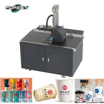 Impressora de cartão de passagem única Largura digital Impressora UV a jato de tinta de 300 mm