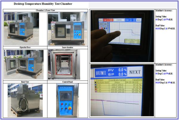 Temperature rasing and falling 3 degree PID Control Digital Constant Temperature and Humidity Test Chamber 50 / 60HZ