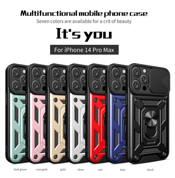 Proteção de câmera iPhone TPU Capa traseira do celular híbrida Imponível a choques Caixa telefônica Kickstand Ring