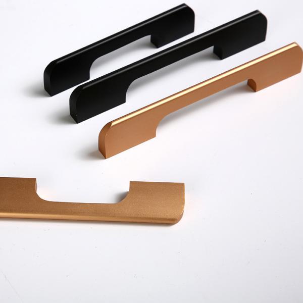 Extra Long Gold Wardrobe Cabinet Closet Door Handles Furniture Aluminium Profiles