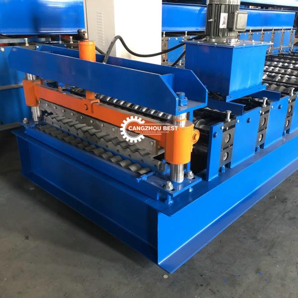 Powerful 5.5kw Motor Driven Corrugated Sheet Rolling Machine 12m/Min