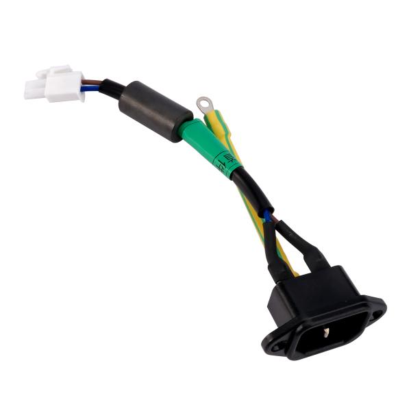 FL-2P+3.7 Round Ring Terminal Car Wiring Harness L127mm Ac Socket