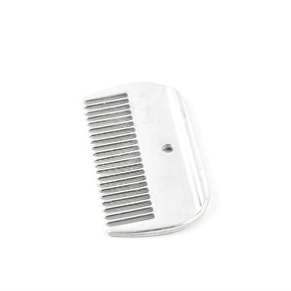 Large Horse Metal Grooming Comb Aluminum 10cm * 5.5cm With A Round Hole