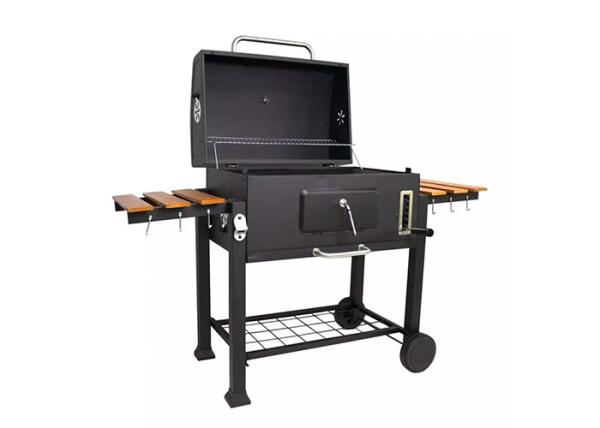 Foldable Freestanding Charcoal Grills Portable Barbecue Side Tables Smoker 79.4 Lbs