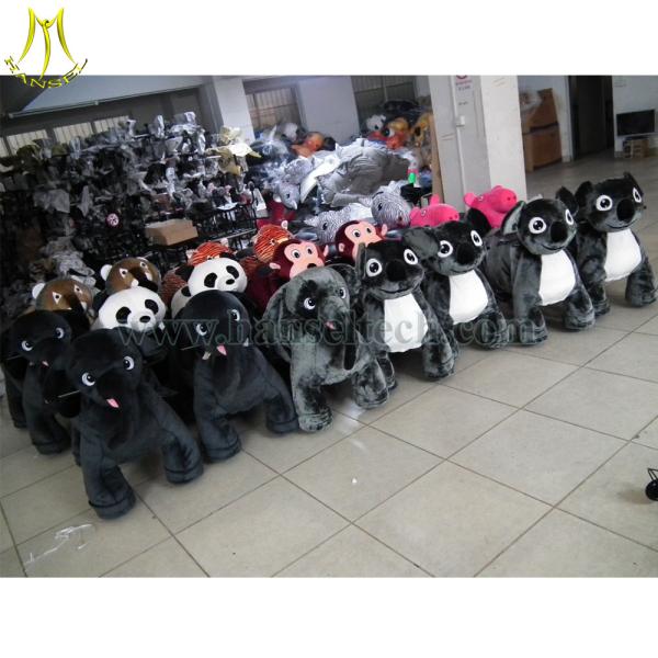 Hansel 2016 high quality coin operated ride on costumes 12 volt ride on toys style plush animal electric scooter