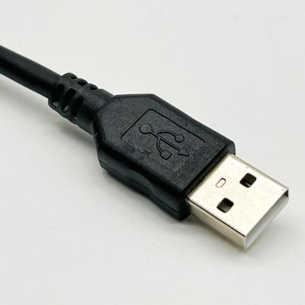 1m Black USB Molded Cable Assembly UL2725 28Awg For Fast Data Sync And Charging
