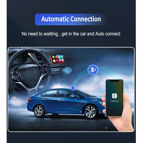 CP2A Wireless Android Auto Apple CarPlay Dongle Auto Connect Adapter
