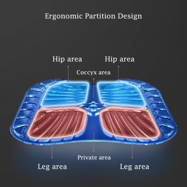 Breathable Chair Pads Honeycomb Design Absorbs Pressure Egg Gel Seat Cushion for Car