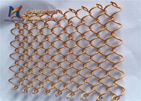 Fio arquitetónico Mesh Screen do elo de corrente SS304 2.0mm 8mm