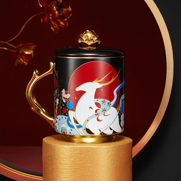 Ready To Ship In Stock Microwave Safe Heat Resistant Round Magic Mug Customised Food Safe Ceramic Coffee Mugs