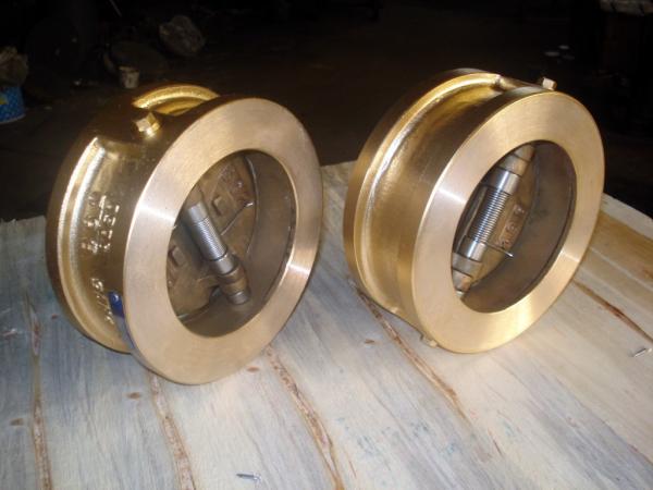 Double Disc Wafer Type 2.5Mpa GGG40 Industrial Check Valves
