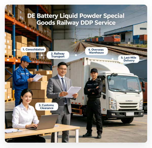 Special Goods Rail Transport Service , DDP Delivered Duty Paid Shipping to DE