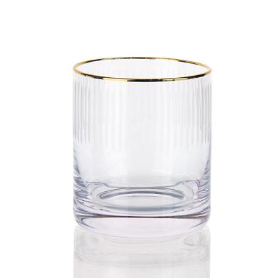 7.5oz Modern Drinking Glasses Engraved Whiskey Tumbler Crystal Cup For Drinking Bourbon