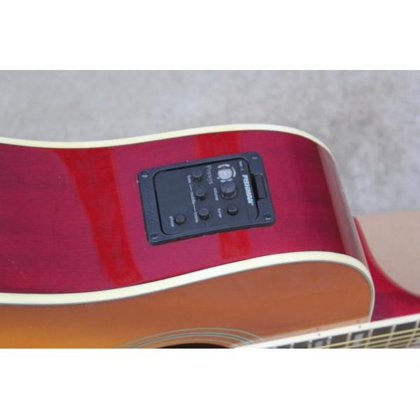 2018 New Chibson H-Bird acoustic guitar cherry red GB electric acoustic guitar Free Shipping Chinese Acoustic guitar