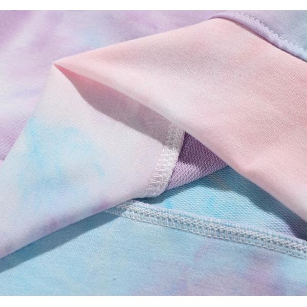 Женщин фуфаек печати фуфайка шеи экипажа краски связи случайных пустых слишком больших милая розовая пустая