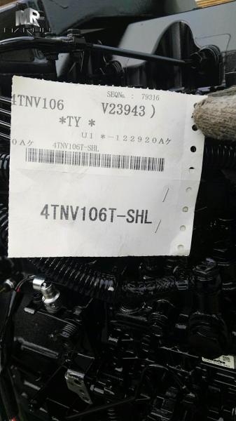 Yanmar Diesel Engine Assembly 4TNV106T 74.5 KW With Water Pump Turbocharger