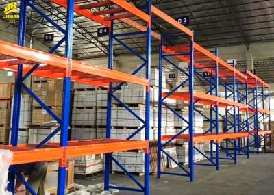 High Density Heavy Duty Pallet Rack Shelving , Blue Color Heavy Duty Racking System