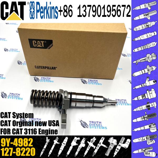 Injecteur de carburant, injecteur de pièces de rail commun 9Y-4982 7E-6193 OR-8867 105-1694 OR-8473 Excavatrice