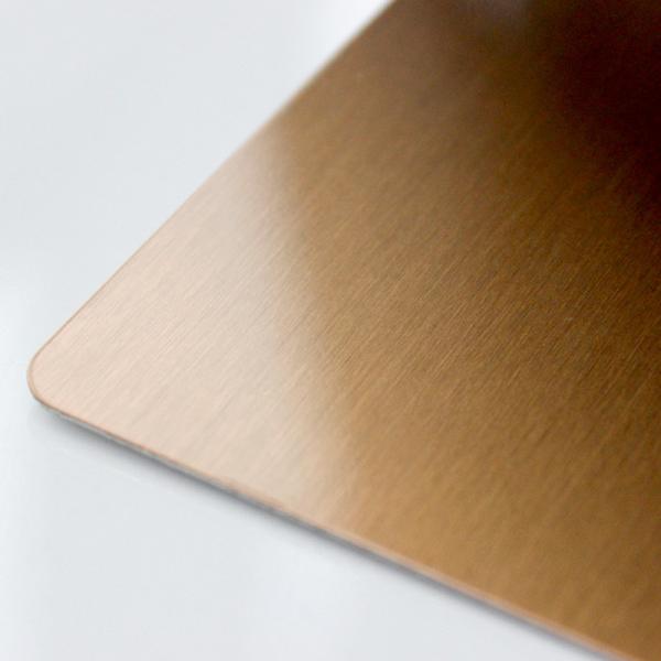 SUS 304 Satin Champagne Gold No.4 #4 Brush Finish Stainless Steel By AFP Surface Finishing