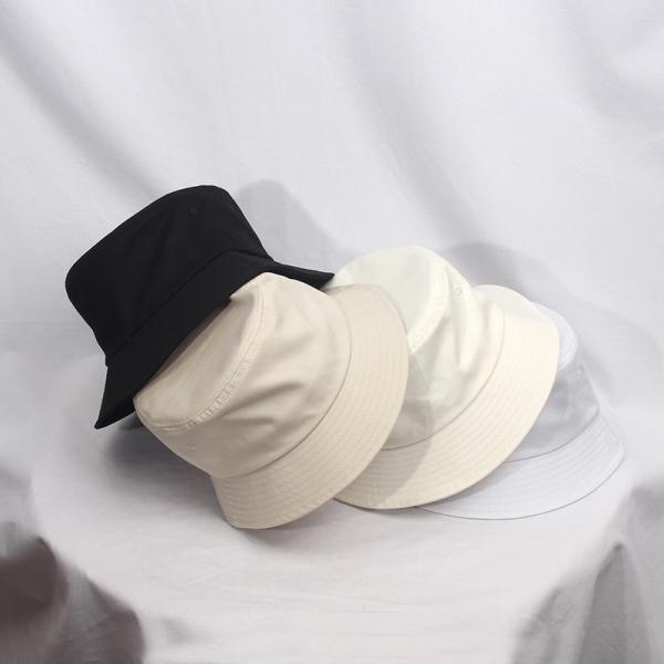 White Foldable Bucket Hat Street Headwear Outdoor Fisherman Cap For Men Woman