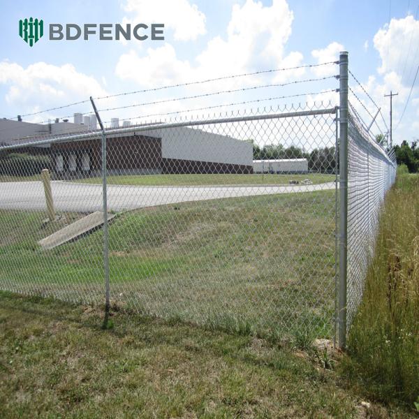 Incineration Plant Chain Link Fence Work Zone