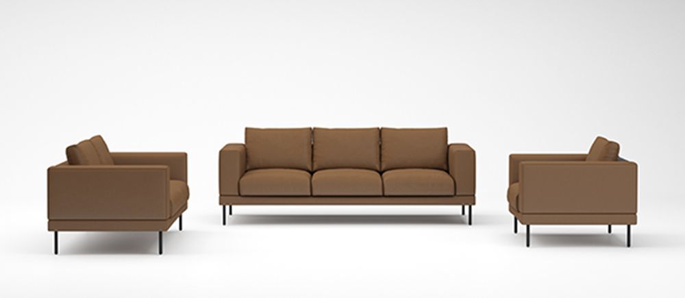 Burada Series Minimalist Office Reception Sofa Italian Style Commercial Lounge Sofa