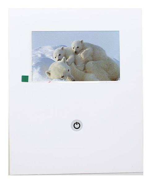 fastivel / business gift lcd video brochure card with USB cable , Flip book - video