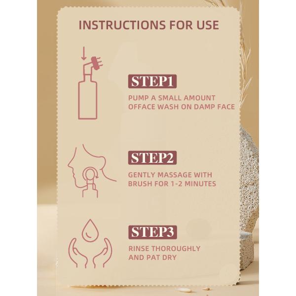 Private Label 5 in 1 Gentle Foaming Facial Cleanser Mousse Exfoliating Oil Control Makeup Remove Cleansing Mousse