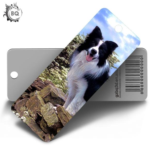 2019 New Design 3D Hologram Bookmark Of Cute Dogs Animal With Tassels