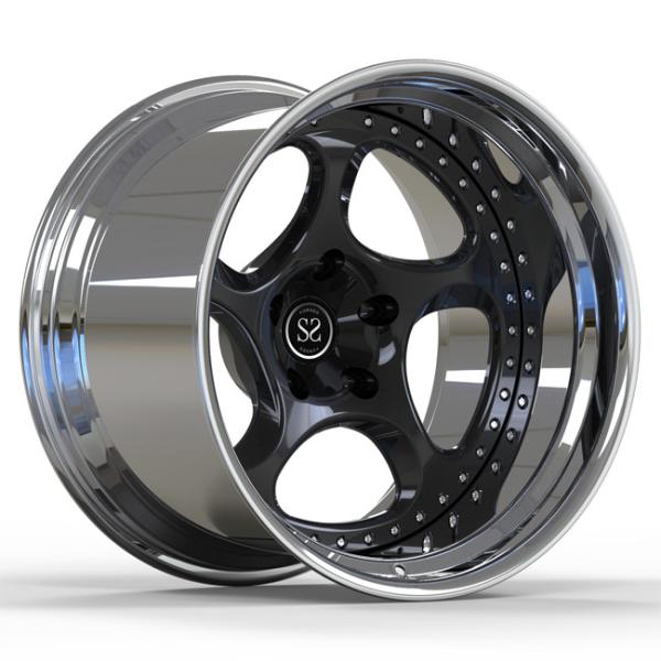 Lip Polished 2 PC Forged Wheels Negative 19X12j Porsche Gt4 Rims